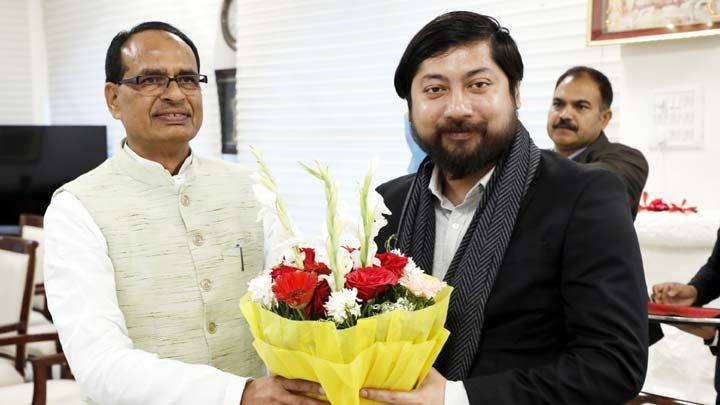 मुख्यमंत्री श्री चौहान से मिले केंद्रीय खेल राज्य मंत्री श्री प्रामाणिक